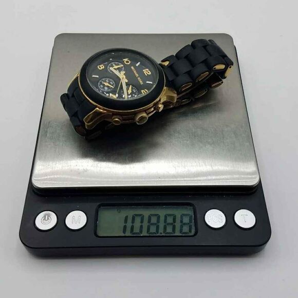 Michael Kors MK Designer Black MK-5191 Quartz Watch Unsiex - Picture 3 of 4